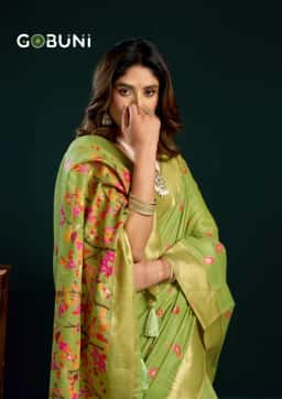 LAUNCHING BY GOBUNI 🥳 Sarees wholesale MUNGA COTTON - Ethnicaa thumbnail 9